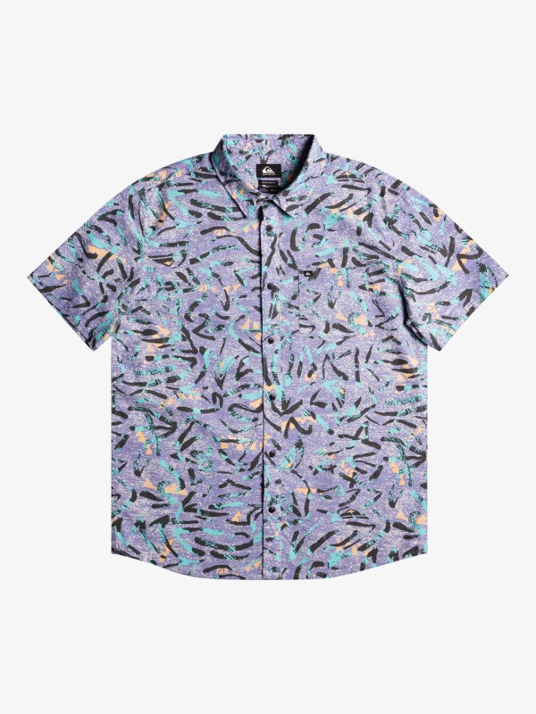 Orchid Strange Daze Quiksilver Strange Daze Short Sleeve Men\'s Shirts | 942750SRI