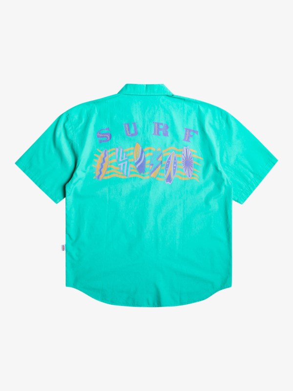 Pool Green Quiksilver Quiksilver x Stranger Things The Mike Short Sleeve Men's Shirts | 290345XVM