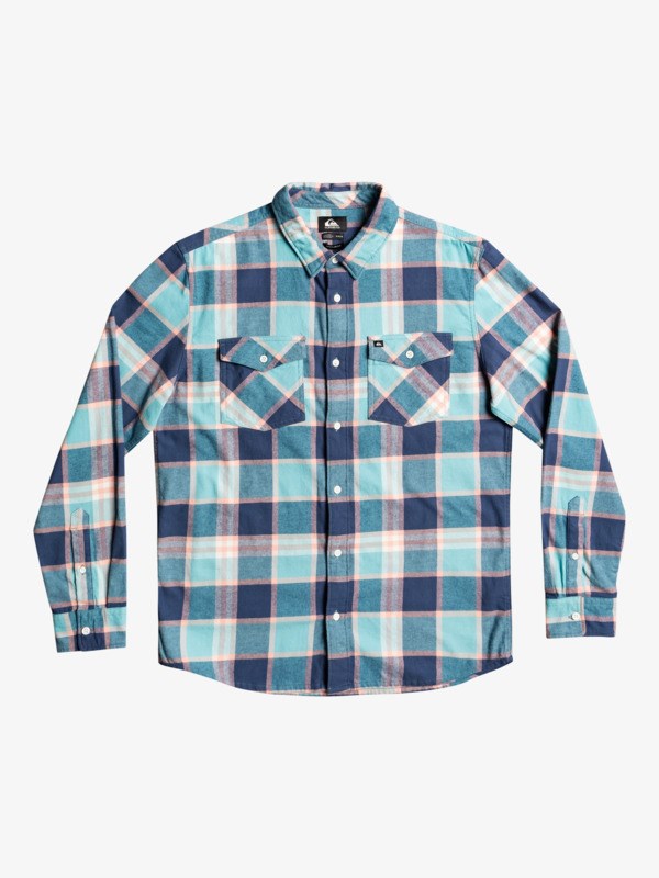 Porcelain Drayman Stretch Quiksilver Baro Stretch Long Sleeve Flannel Men\'s Shirts | 701843XSJ