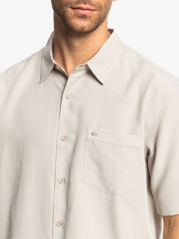 Rainy Day Centinella Quiksilver Waterman Centinela Short Sleeve Men's Shirts | 093871GEA