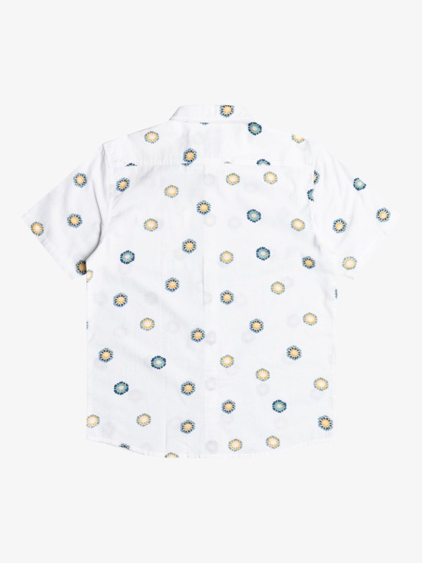 Snow White Cosmos Quiksilver Cosmos Short Sleeve Men's Shirts | 261834AFN