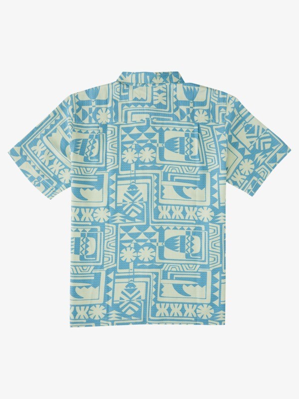 Subtle Green Dogatch Quiksilver Waterman Dogpatch Vibes Short Sleeve Men's Shirts | 058792OYI