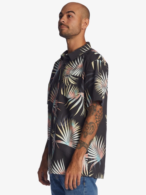 Tarmac Pop Tropic Quiksilver Pop Tropic Short Sleeve Men's Shirts | 530164PNS