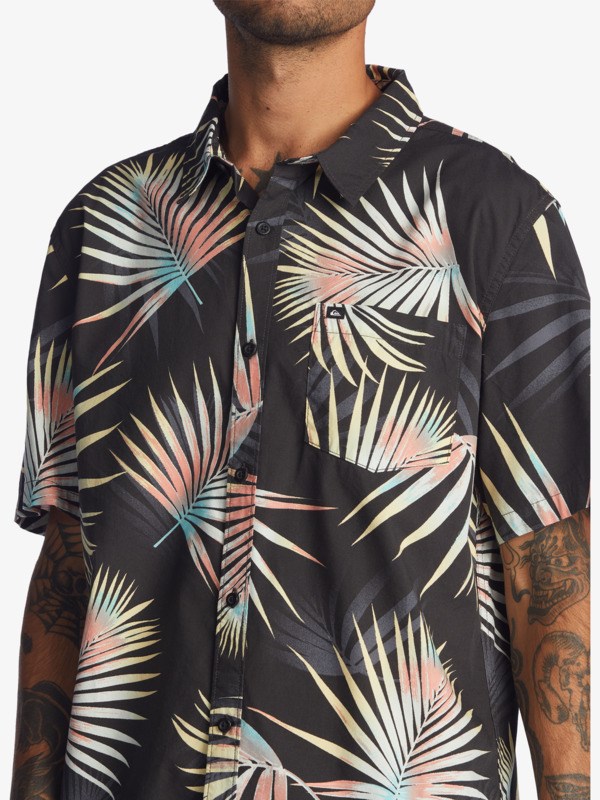 Tarmac Pop Tropic Quiksilver Pop Tropic Short Sleeve Men's Shirts | 530164PNS