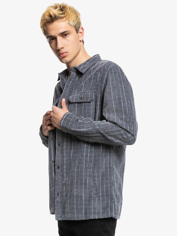 Tarmac Quiksilver Lewins Long Sleeve Flannel Men's Shirts | 325109DUC