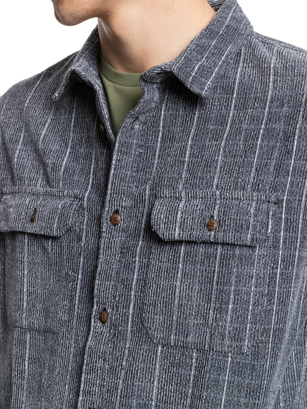 Tarmac Quiksilver Lewins Long Sleeve Flannel Men's Shirts | 325109DUC