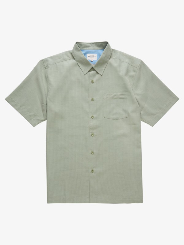 Tea Centinella Quiksilver Waterman Centinela Short Sleeve Men\'s Shirts | 205349UNC