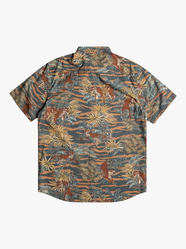 Urban Chic Tiger Tracks Quiksilver Tiger Tracks Short Sleeve Men's Shirts | 194372UZN