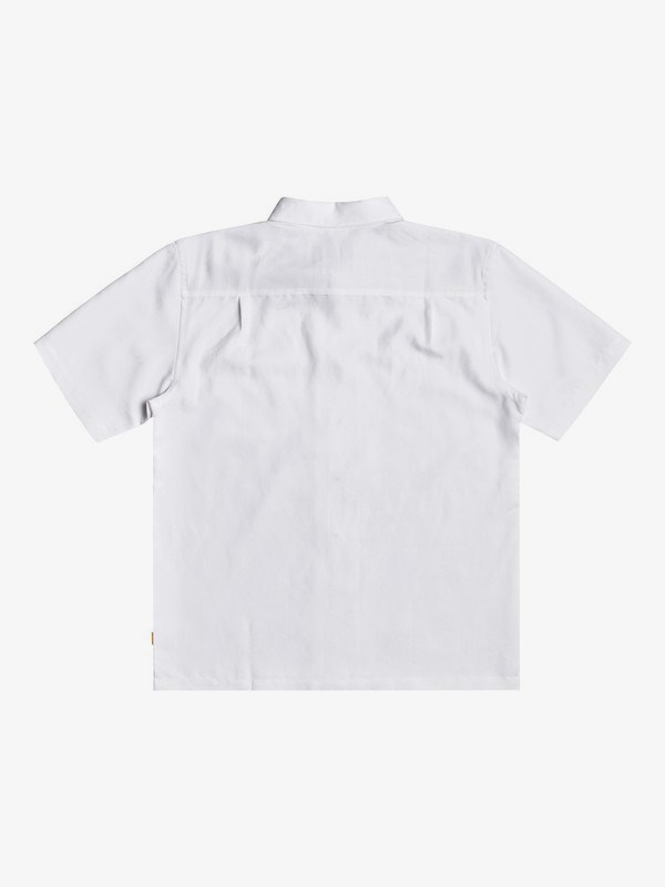 White Quiksilver Waterman Kelpies Bay Short Sleeve Men's Shirts | 139847AGD