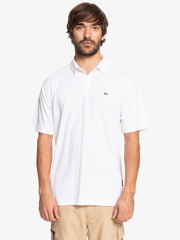 White Quiksilver Waterman Water Short Sleeve Men's Shirts | 172349VBU