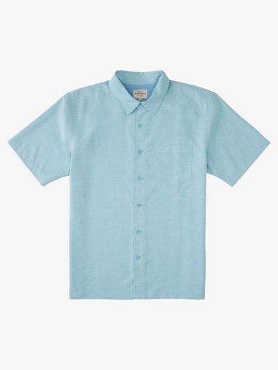 Aquatic Centinella Quiksilver Waterman Centinela Short Sleeve Men's Shirts | 628594QPU