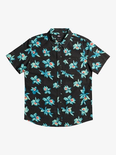 Black Mystic Sessions Quiksilver Mystic Sessions Short Sleeve Men's Shirts | 047859YBJ