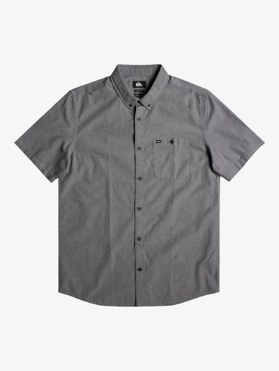 Black Quiksilver Winfall Short Sleeve Men's Shirts | 160245RET