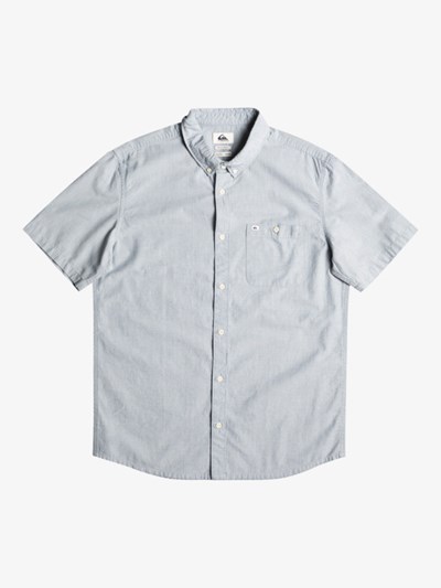 Blue Mirage Quiksilver Winfall Short Sleeve Men's Shirts | 135967UQX