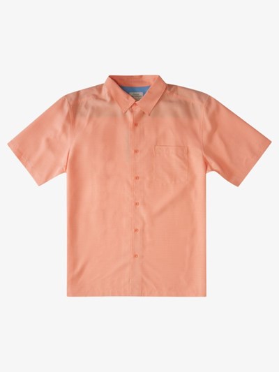 Canteloupe Centinella Quiksilver Waterman Centinela Short Sleeve Men's Shirts | 312468VAO