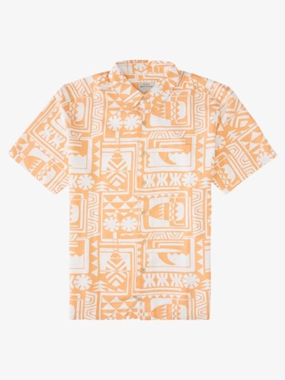 Canteloupe Dogpatch Quiksilver Waterman Dogpatch Vibes Short Sleeve Men's Shirts | 508927GWV