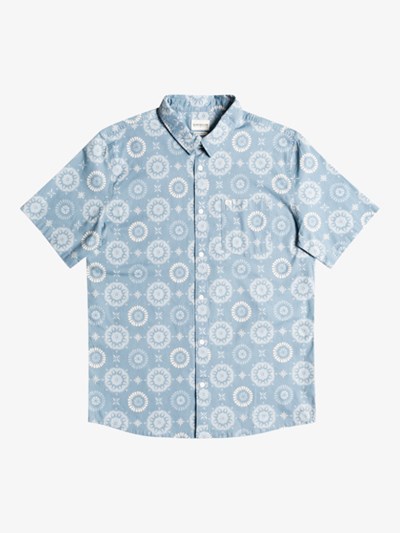 Citadel Sun Spots Quiksilver Sun Spot Stretch Short Sleeve Men's Shirts | 236475TRB