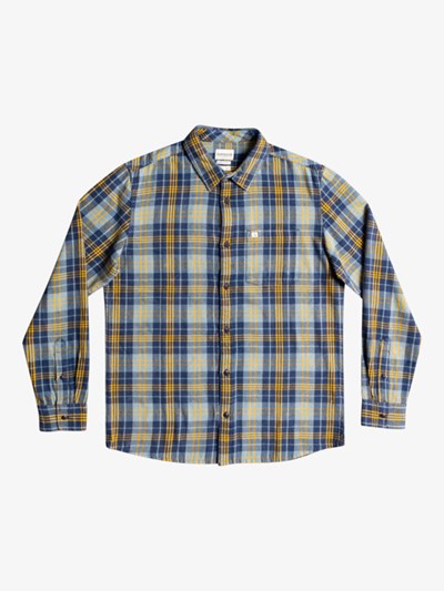 Citadel Tang Quiksilver Woodbine Long Sleeve Men's Shirts | 708142ACM