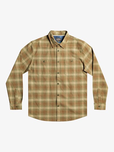 Four Leaf Clover Cliffedge Quiksilver Waterman Cliff Edge Long Sleeve Men's Shirts | 519342KNU