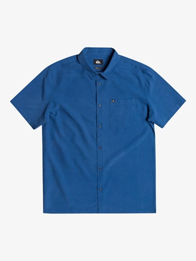 Insignia Bule Goff Cove Quiksilver Goff Cove Short Sleeve Men's Shirts | 106985JMY