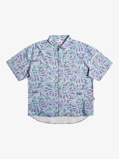 Lenora Warpaint Marlin Quiksilver Quiksilver x Stranger Things The Lenora Short Sleeve Men's Shirts | 019682IYU