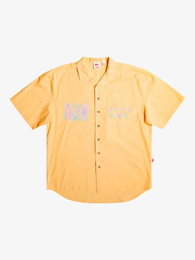 Mock Orange Quiksilver Quiksilver x Stranger Things The Mike Short Sleeve Men's Shirts | 497385GTZ