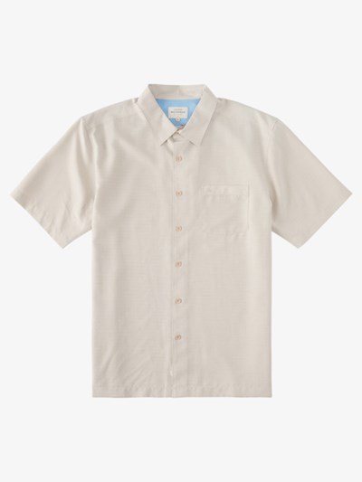 Rainy Day Centinella Quiksilver Waterman Centinela Short Sleeve Men's Shirts | 914627UQE