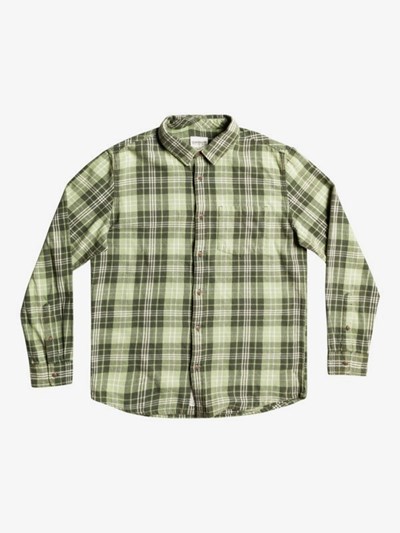 Reseda Tang Quiksilver Woodbine Long Sleeve Men's Shirts | 026845NCZ