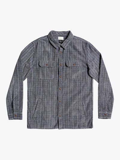 Tarmac Quiksilver Lewins Long Sleeve Flannel Men's Shirts | 325109DUC