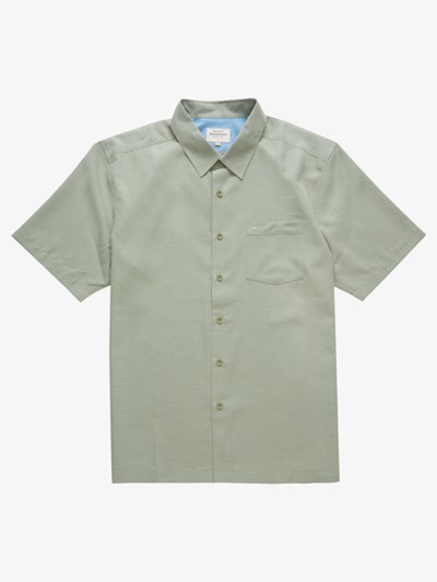 Tea Centinella Quiksilver Waterman Centinela Short Sleeve Men's Shirts | 205349UNC